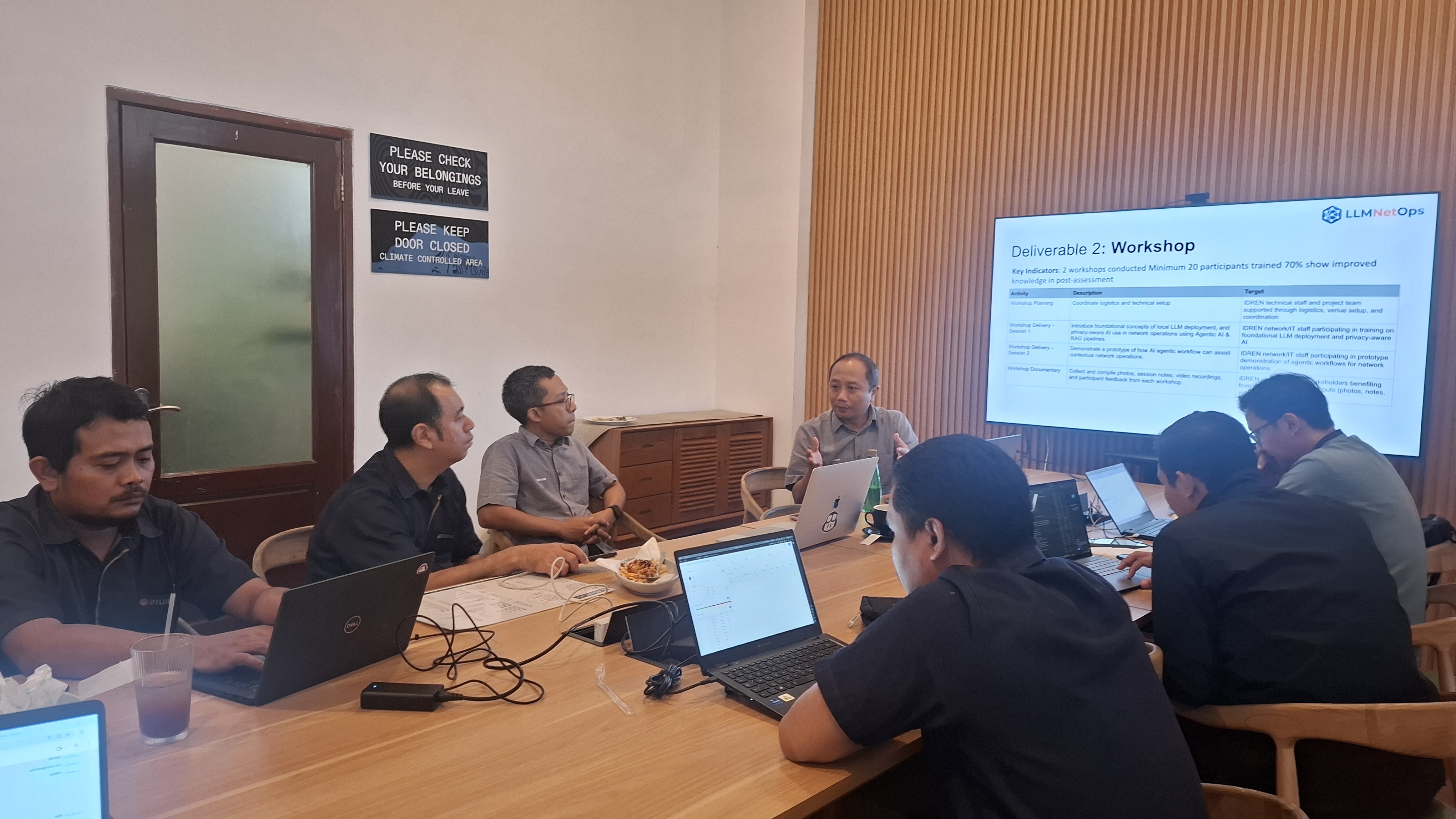 Collaborative session planning the project roadmap and deliverables