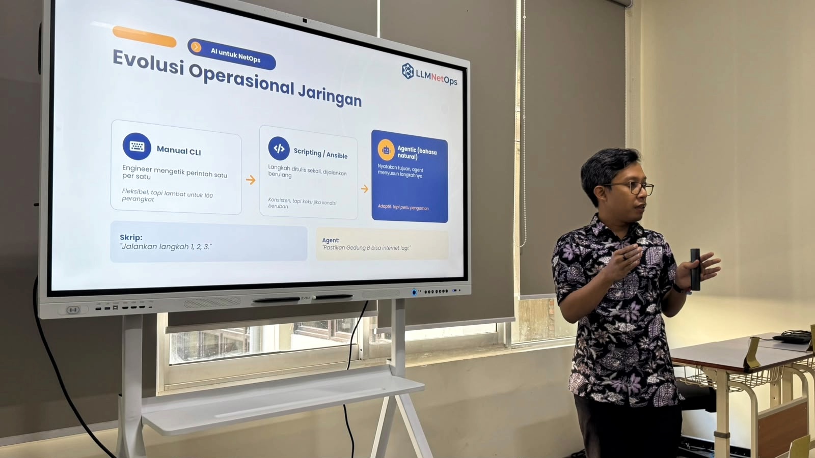 Introductory session on AI for network operations: the evolution from manual CLI to agentic AI